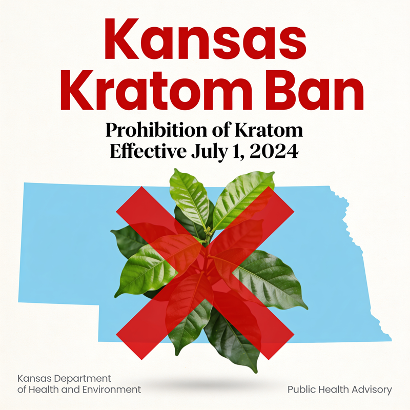 Kansas Kratom Ban Takes Effect July 1 as Local Bans Spread and Florida Tightens 7-OH Rules